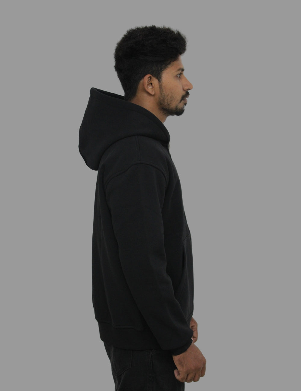 Obsidian Black Zipper