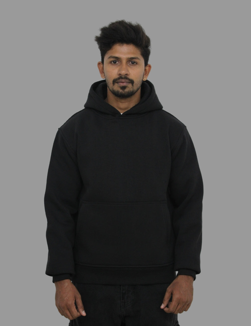 Obsidian Black Hoodie